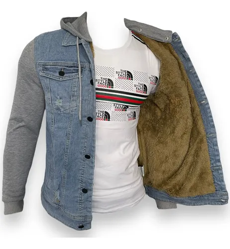 Sudadera con chamarra de mezclilla sale
