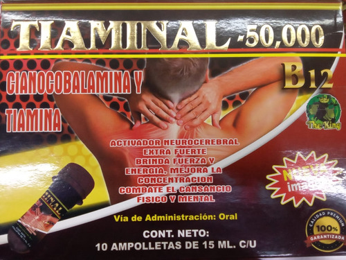 Tiamina Ampolletas Ingeribles