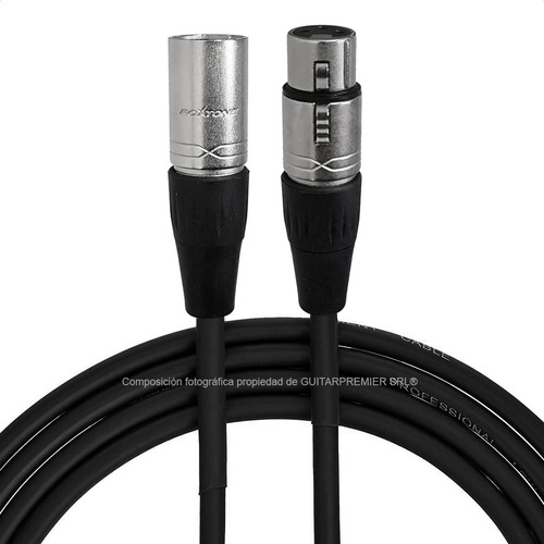 Cable Audio Microfono Canon Canon Roxtone Ficha Premium 3m