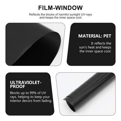 Parasol Adhesivo Para Ventanas De Coches, Película A Prueba