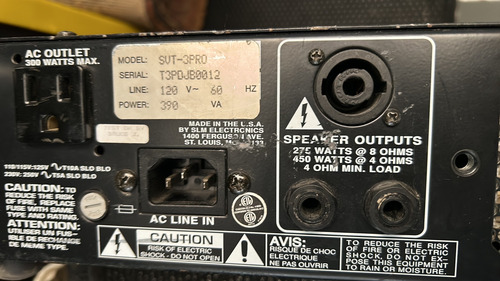 Ampeg Svt Pro 3 Hecho En Usa, 90s Negro (Usado)
