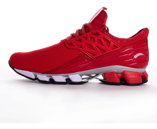 Imagen 2 de 6 de Tenis Para Correr Karosso 6328 Rojo Hecho En México