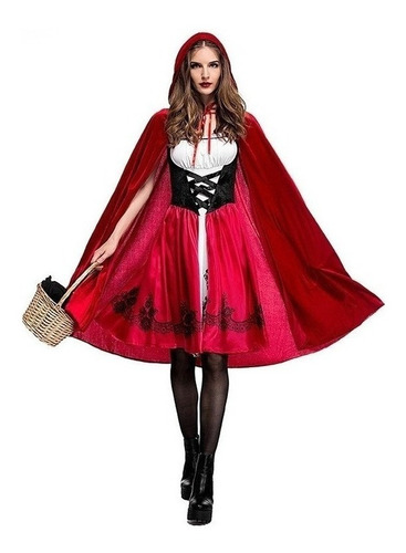 Disfraz De Caperucita Roja Para Cosplay De Adultos 2