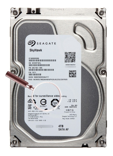 Disco Duro 2tb Seagate Skyhawk Especial Cctv 24/7 Dvr Sata