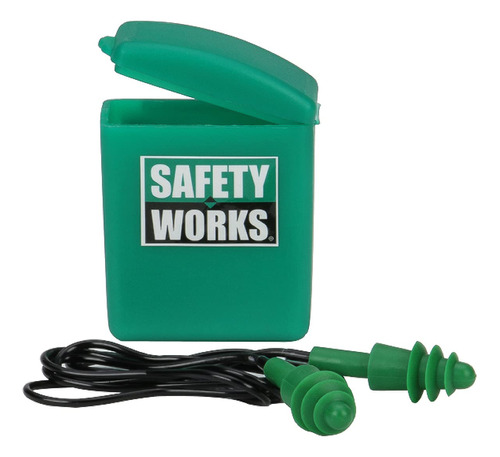 Orks Incom Safety Works - Tapones De Goma Con Cable