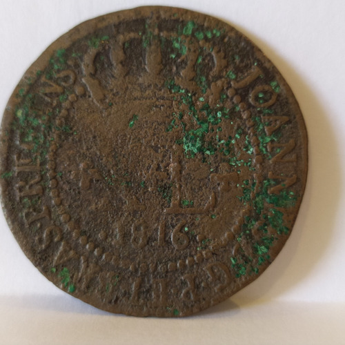 Moeda Xl Réis 1816 B Bahia Brasil Colônia D João Príncipe Bc (Usado)
