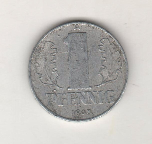 Alemania Democrática Moneda De 1 Pfennig 1963 A Km 8.1 - Vf