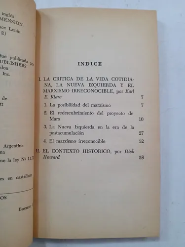 Proyecto Y Contexto Historico Del Pensamiento De Marx (Usado)