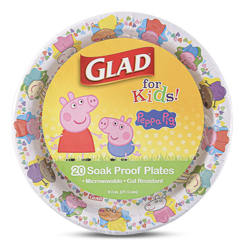 Cubiertos Y Platos Glad De Papel Peppa Pig Friends De 8 Ccf1