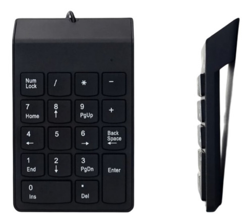Mini Teclado Numerico Usb Mini Keyboard Chocolate 2.4 Ghz Color Del Teclado Negro