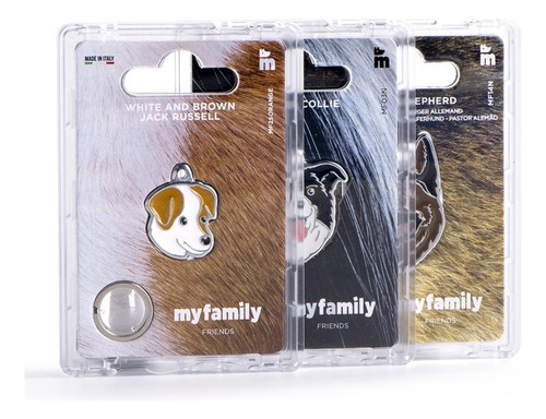 Chapa Para Perros My Family Friends Raza Labrador Amarillo Grabado Instantáneo