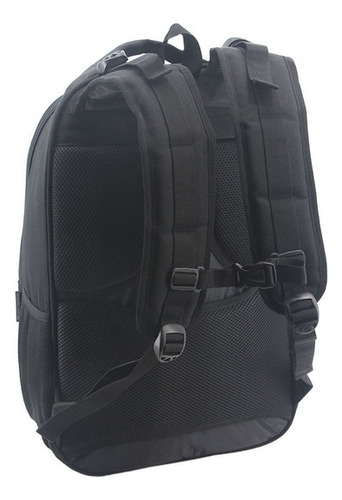 Mochila 19 Espalda Portanotebook Negra Unicross - 62.3804.1 Diseño De La Tela Lisa