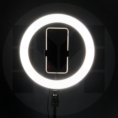 Imagen 7 de 9 de Lampara Aro Luz Led Tripode De Mesa Bluetooth 10w Youtuber