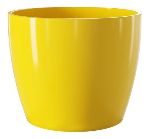 Vaso Cerâmico Cachepô Munique 16 Amarelo - Japi