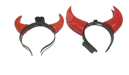 Promo Cotillon Luminoso 12 Vinchas Cuerno Gigante Led !