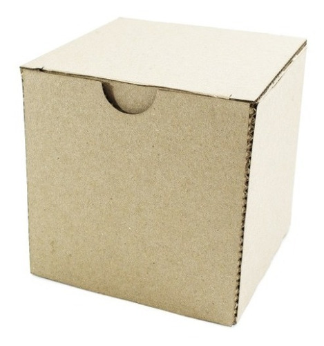 40 Caja Para Taza Cubo 11.5 Cm Por Lado Carton Kraft