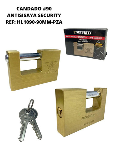 Candado Security Anticizalla 90 Mm