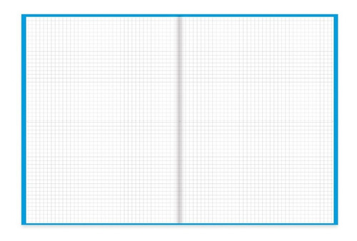Imagem 3 de 4 de Caderno Capa Dura 96 Fls Quadriculado Azul Pt 1 Un