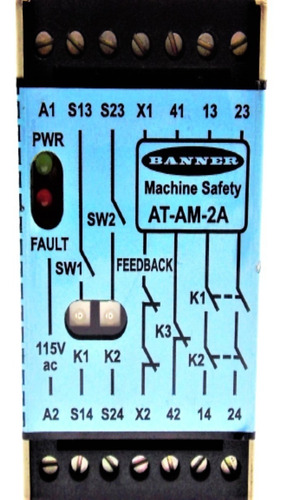 At-am-2a Banner Two Hand Safety Relay Control Unit 71976