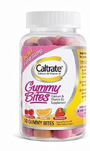 Caltrate + D Gummy Bites Tamaño 50 ct Caltrate + D Gummy Bit