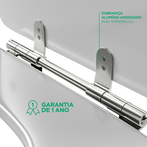 Assento Sanitário Icasa Misti Branco Mdf Sicmol