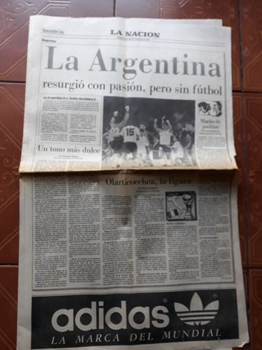 Suplemento Deportivo  La Nacion Argentina Vs Urss Italia 90