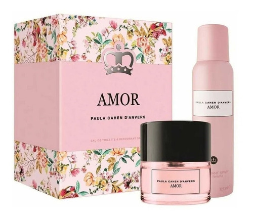 Amor Paula Cahen D'anvers Perfume 60ml + Deo 123ml Kit Set