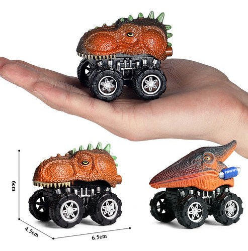 Coche De Juguete Con Diseño De Dinosaurio 8pcs Niño Inercia