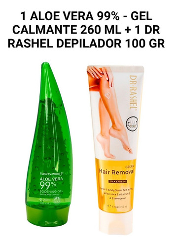 Aloe Vera - Gel Calmante 260ml + 1 Dr Rashel Depilador 