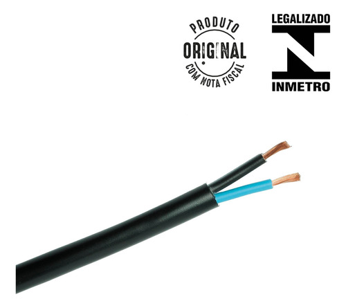 Cabo Pp 02vias 1kv Cobre 2x 16mm Com 40metros