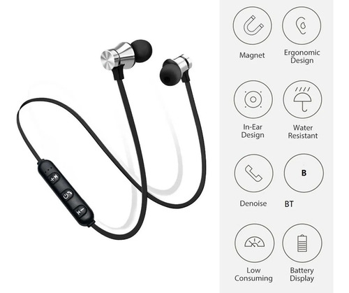 Audífonos Inalámbricos Bluetooth, Control Volumen Y Llamada