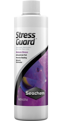 Stress Guard Seachem Reduce Stress Enfermedades Peces 250ml