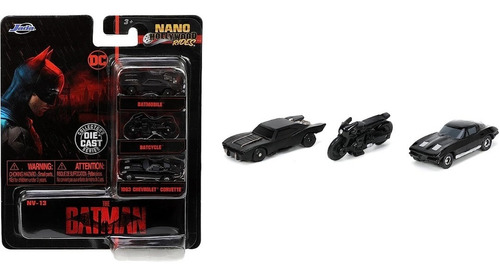 Set X 3 Coleccionable Carro Batman Batimovil Nano 