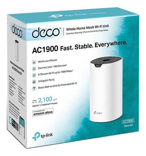 Deco S7 1pack Wifi Mesh Dual Banda Ac1900 Tp-link