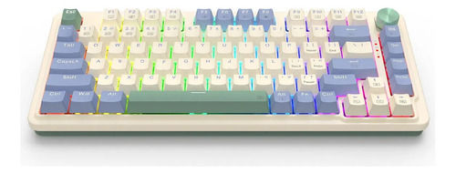 Teclado Redragon Ucal Pro-rgb Wireles Eng K673cpg Pastel Us Beige Inglés Us