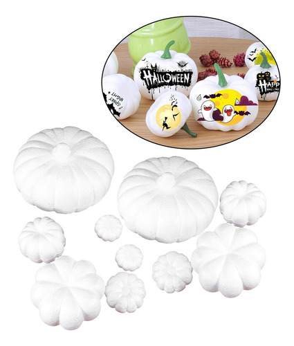 Calabazas Artificiales Para Decorar Juego Grande 5 Tamaños 1
