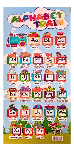 Tabla Pergamino Didacto Escolar Abecedario Ejemplos Ingles