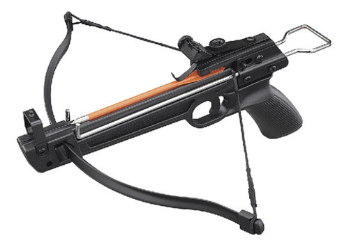 Pistola Crossbow Besta Recurve de 50 libras con cuerpo de polímero negro