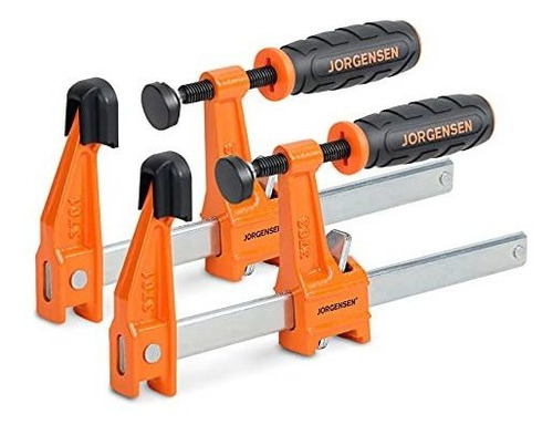 Juego De Sargentos 6 Barras Jorgensen, 2-pack F Clamp Acero