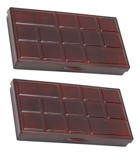 Estuche De Acuarela A Prueba De Fugas De Chocolate, 2 Piezas