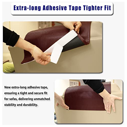 Funda Reposacabezas De Muebles, Protector De Cuero Sint...