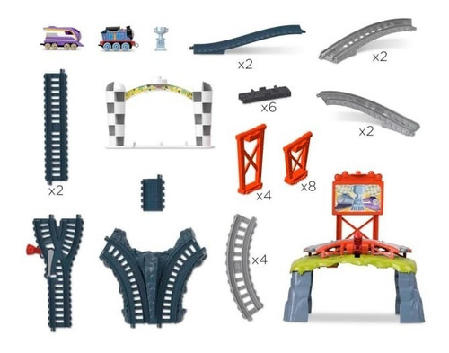 Imagen 3 de 6 de Tren Thomas Circuito Copa Sodor, Incluye A Thomas Y Kana