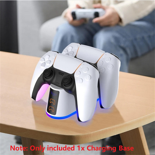 Estación Carga Doble Joystick Para Ps5 Con Luz Indicadora