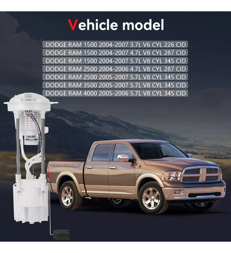 Bomba Gasolina Ram 1500 3.7lts-4.7lts-5.7lts De 2004 Al 2006