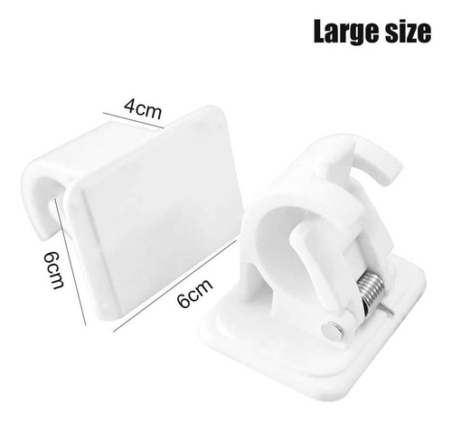 Paquete D 8 Cortineros Autoadheribles Para Pared Baño Cocina