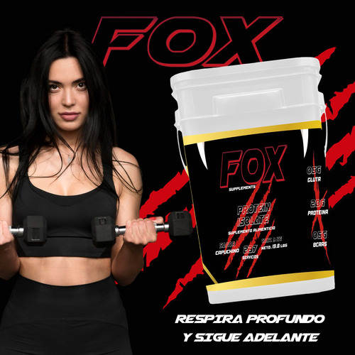 Proteína Whey Hidrolizada Isolate Fox 9kg Varios Sabores Capuchino