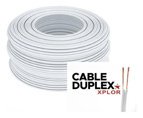 Cable 16 Duplex Cc X10mtros Conductor Aluminio Cobre Pcv Spt