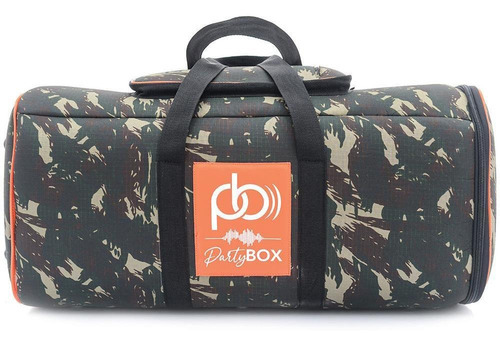 Case Bolsa Bag Som Partybox 300 Bolso Camuflada Almofadada Cor Verde Militar