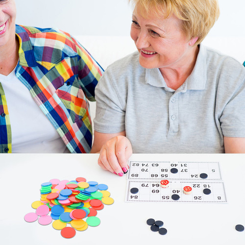 Nuevo Nuevo 100 Fichas De Bingo De Colores For Jugar Y