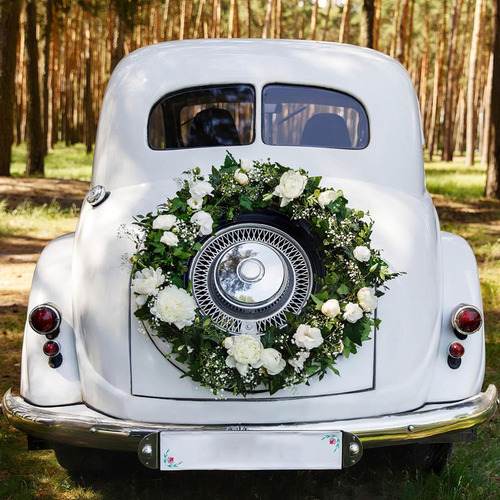 Arreglo Floral Con Forma Redonda De Espuma, Soporte Para